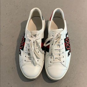 Used Gucci New Ace Snake Sneaker